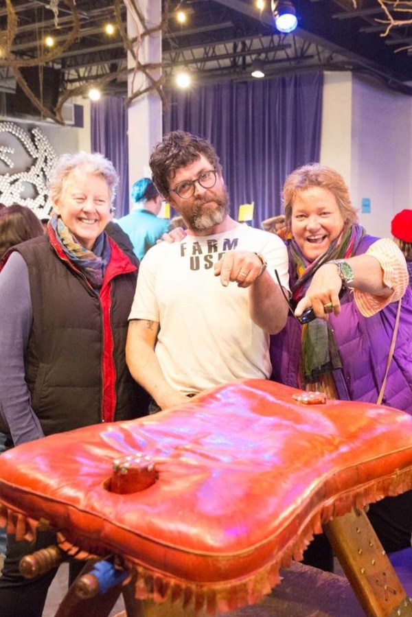We glued, screwed and welded things like a banjo, a Buddha, a camel saddle, an Eames chair, an Olympic torch, and even the barrel tables at the IX Art Park.
