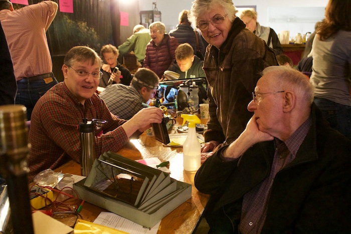 We revived 40 appliances – vacuums, lamps, clocks, blenders, a hair dryer, a battery charger, a turntable – including one item with a cord that was chewed by squirrels!